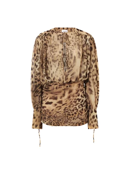 Mała sukienka mini Andamane sznurowana koronkowa