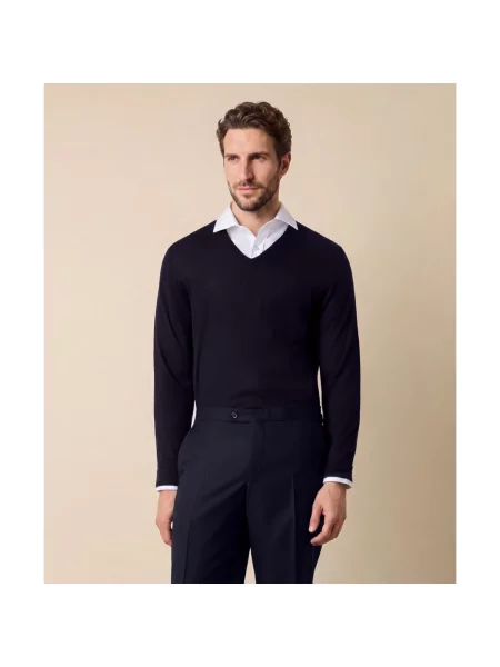 Sweter Brooks Brothers wełniany niebieski