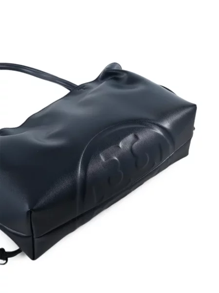 Geantă shopper Tory Burch cu volane albastru