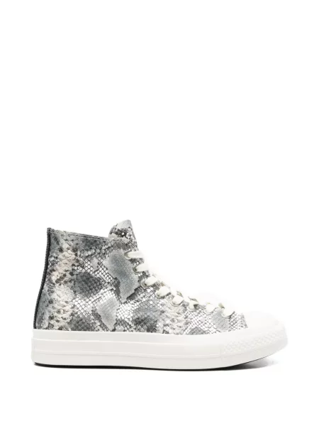 Sneakerși Converse Chuck Taylor All Star cu model piele de șarpe gri