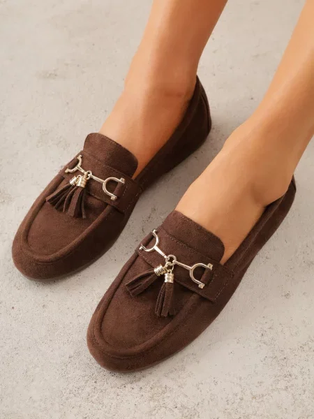 Mocasini Nereinelle deschis maro