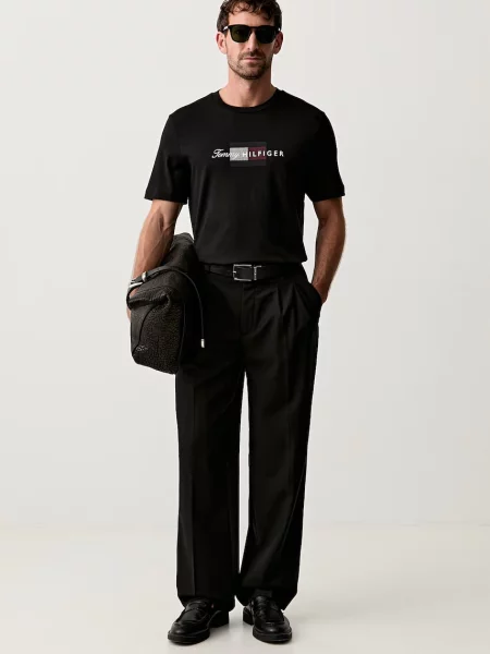 Tommy Hilfiger kratka majica črna