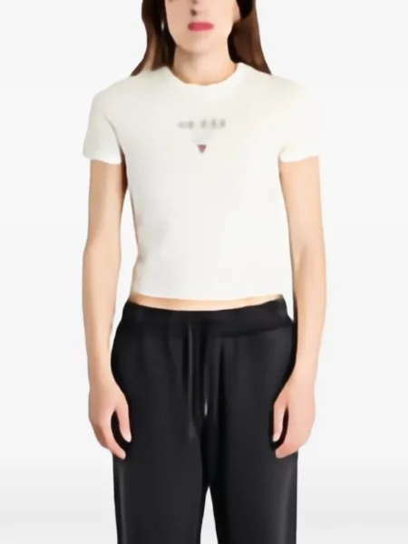 Tricou Guess cu imagine alb