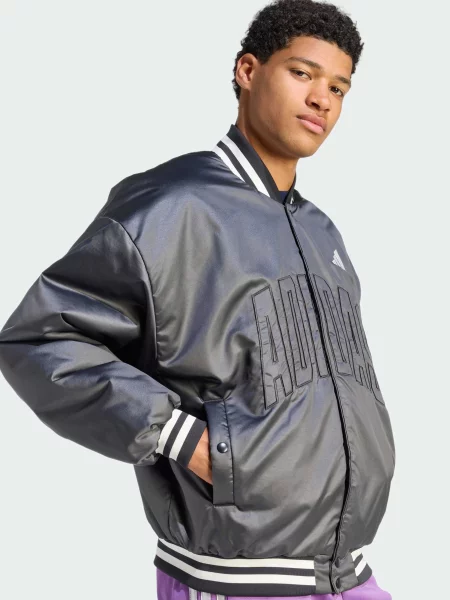 Бомбер Adidas черный
