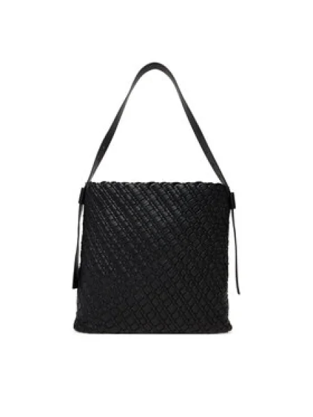 Tommy Hilfiger Táska Th Braided Maxi Hobo fekete