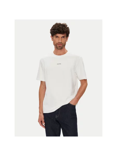Calvin Klein T-Shirt Regular Fit λευκό