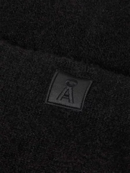 Szal z mieszanki wełny z alpaki Armedangels czarna