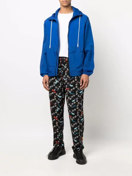 Raštuotos bėgimas kelnės Marcelo Burlon County Of Milan juoda