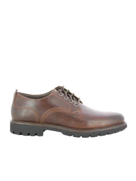 Półbuty Clarks wiązane brązowe