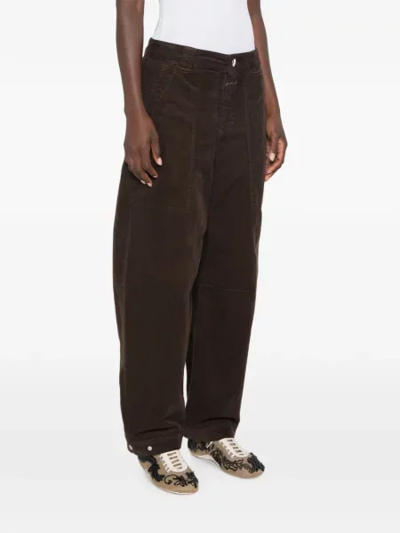 Pantaloni Closed de catifea cord maro