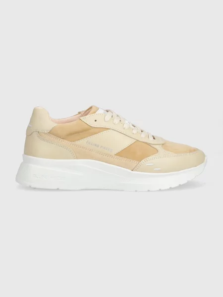 Filling Pieces sneakers din piele intoarsă Jet Runner bej