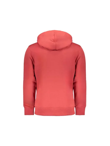 Bluza z kapturem Calvin Klein Jeans czerwona