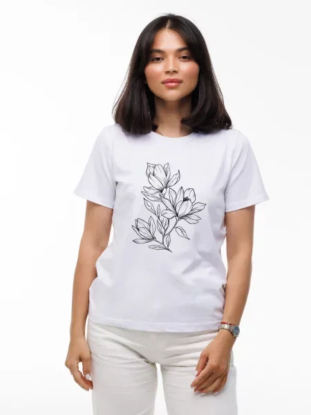 Футболка наталюкс белая