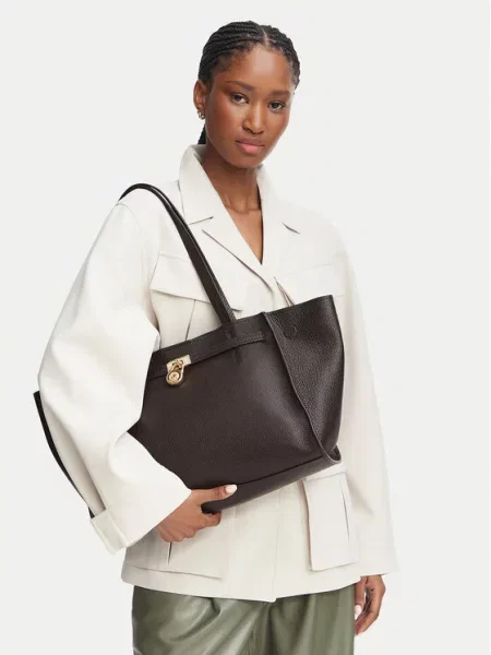 MICHAEL Michael Kors Rankinė Hamilton Tamsiai ruda