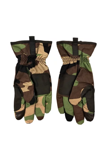 Mănuși Polo Ralph Lauren din piele matlasate cu model camuflaj maro