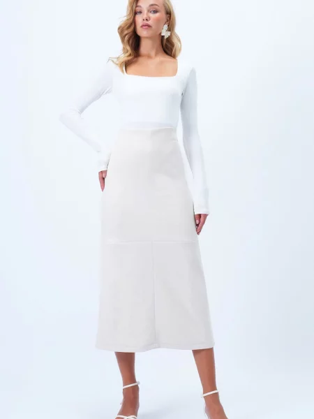 Trend Alaçatı Stili Fustă ecru