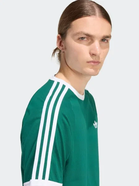 ADIDAS ORIGINALS Tričko tmavozelená biela