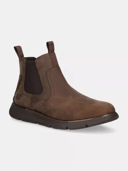 Skechers cizme chelsea din nubuc AUGUSTINO PAULO maro