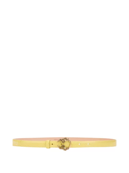 Remen Roberto Cavalli sa kopčom sa zmijskim uzorkom žuta