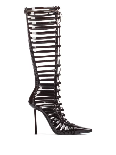 Botine Le Silla cu șireturi din dantelă negru