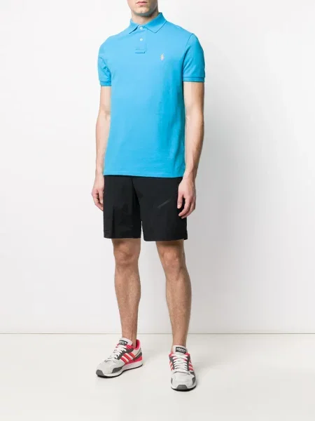 Siuvinėta polo marškinėliai Polo Ralph Lauren mėlyna