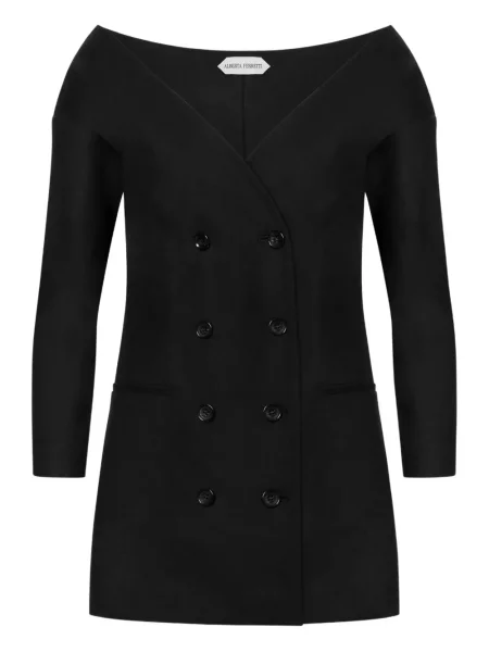 Bluzka Alberta Ferretti wełniana czarna