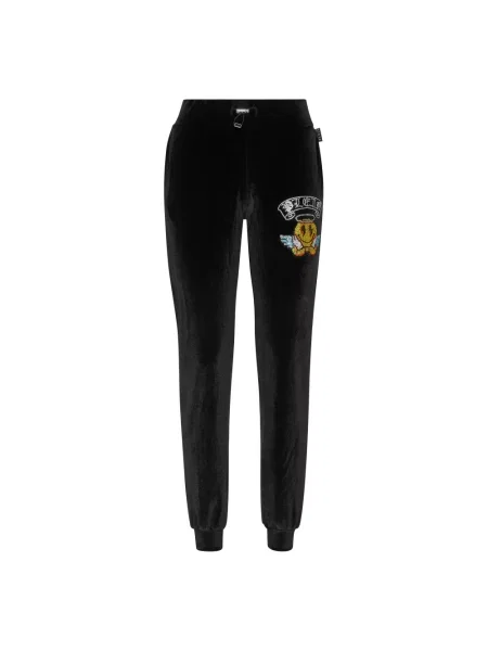 Spodnie Philipp Plein do biegania czarne