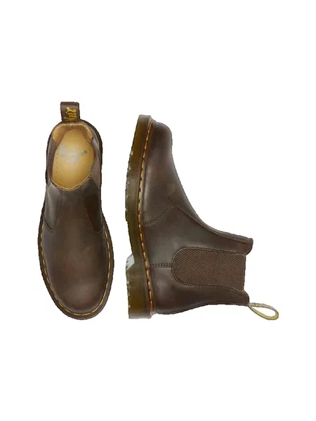Dr. Martens Chelsea boty YS tmavě hnědá
