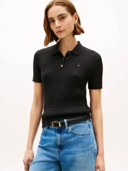 Tommy Hilfiger Polo negru