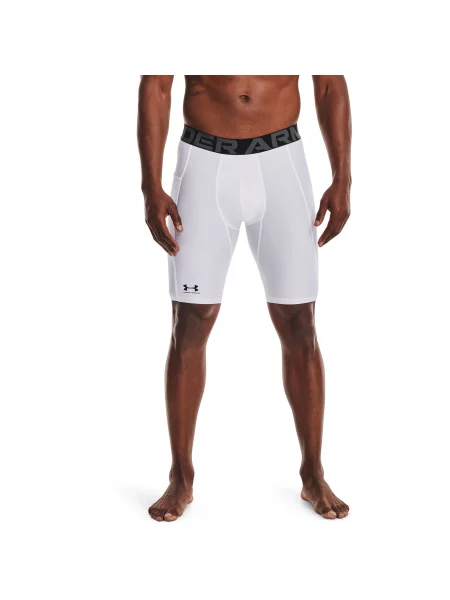 Dlouhé kraťasy Under Armour bílé