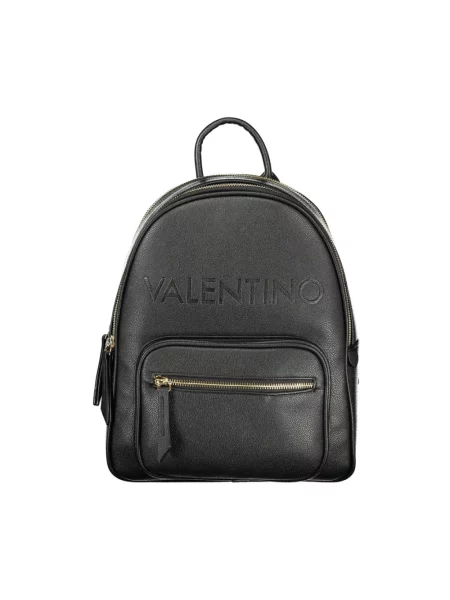 Lniany plecak Valentino Bags czarny