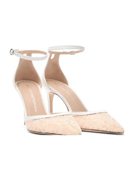 Czółenka Stuart Weitzman skórzana na ramiączkach