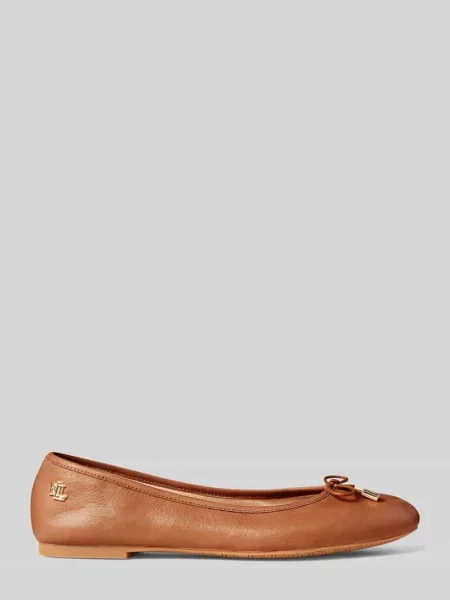 Baleriny LAUREN RALPH LAUREN brązowe