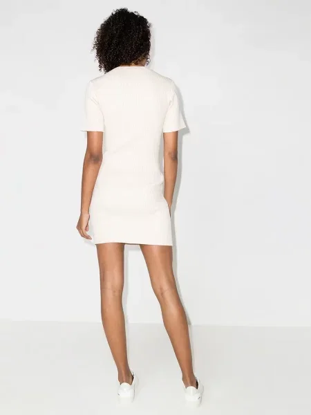 Dzianinowa sukienka mini Stella Mccartney garniturowa prążkowana