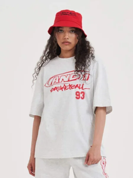 Tricou deschis / roșu gri