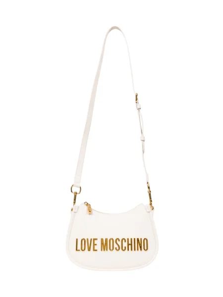 Crossbody torbica Love Moschino bela