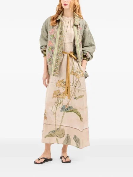 Rochie tip cămașă Pierre-louis Mascia cu model floral până la genunchi de costum