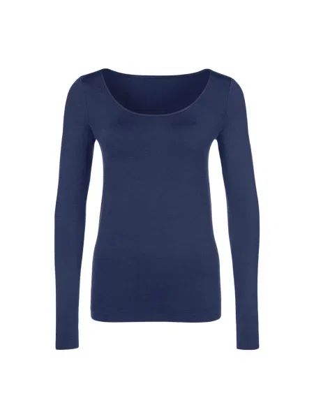 Lung tricou Wolford albastru