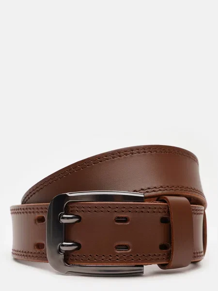Кожаный ремень Borsa Leather коричневый