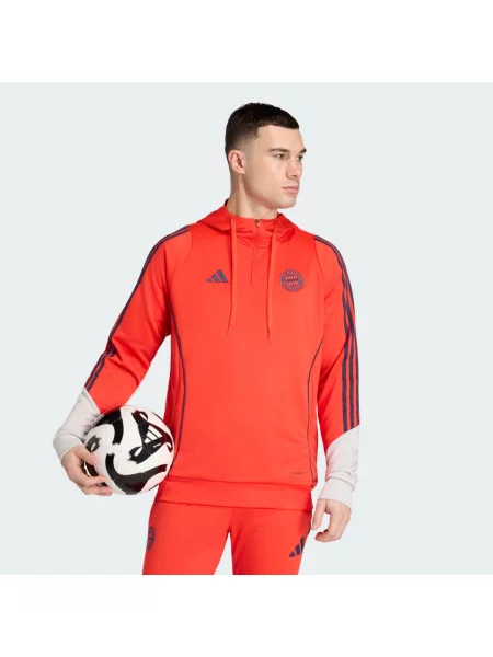 BLUZA Z KAPTUREM FC BAYERN czerwona