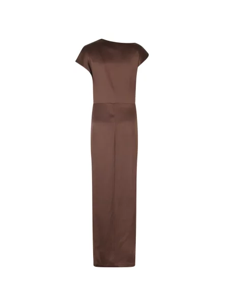 Rochie maxi Federica Tosi drapată maro