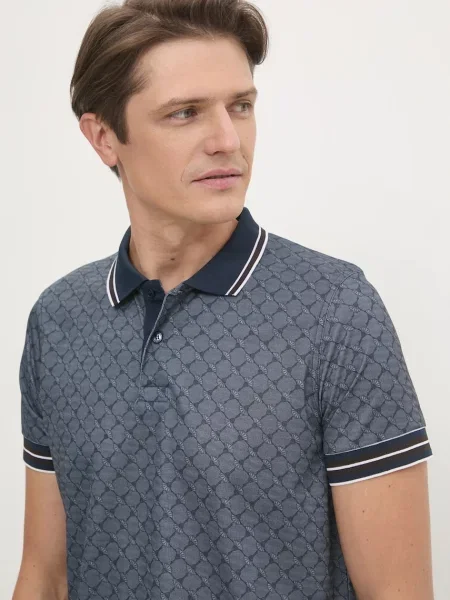 JOOP! Тениска с яка и Тъмносин Modern Fit синьо
