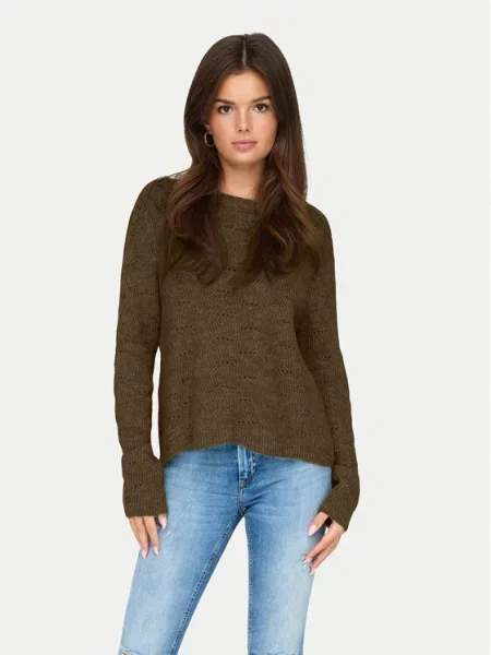ONLY Sweter brązowy