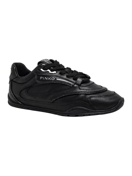 Sneakersy Pinko skórzane czarne