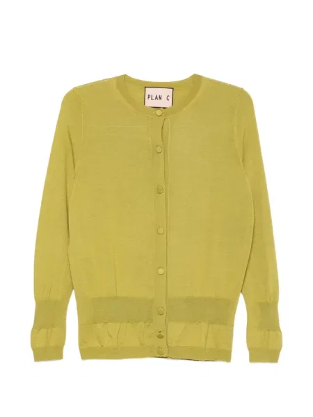 Cardigan Plan C tricotate verde