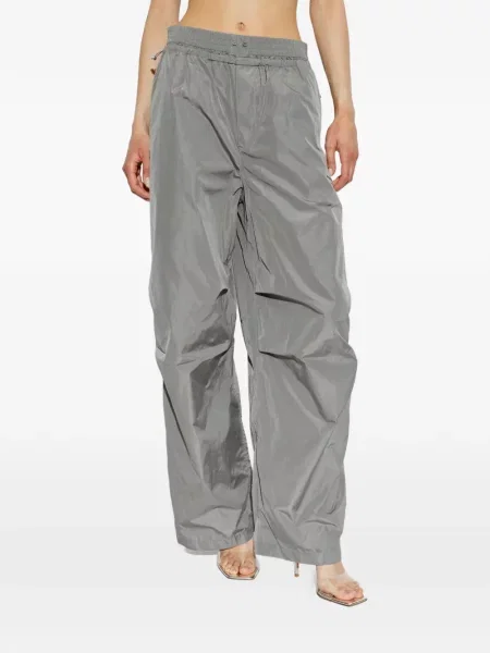 Pantaloni Alexander Wang alergare cu cordon gri