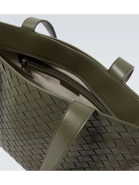 Geantă Bottega Veneta din piele verde