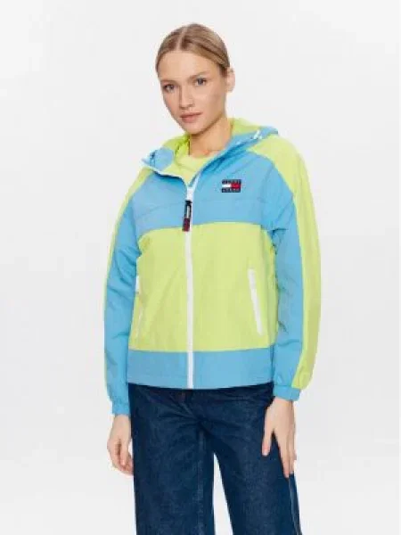 Tommy Jeans Geacă de vânt Chicago verde