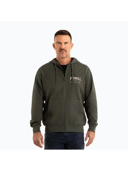 Mikina Pitbull Troublemaker Hooded Sweatshirt old green zelená