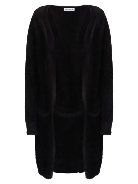 Influencer Geacă tricotată negru